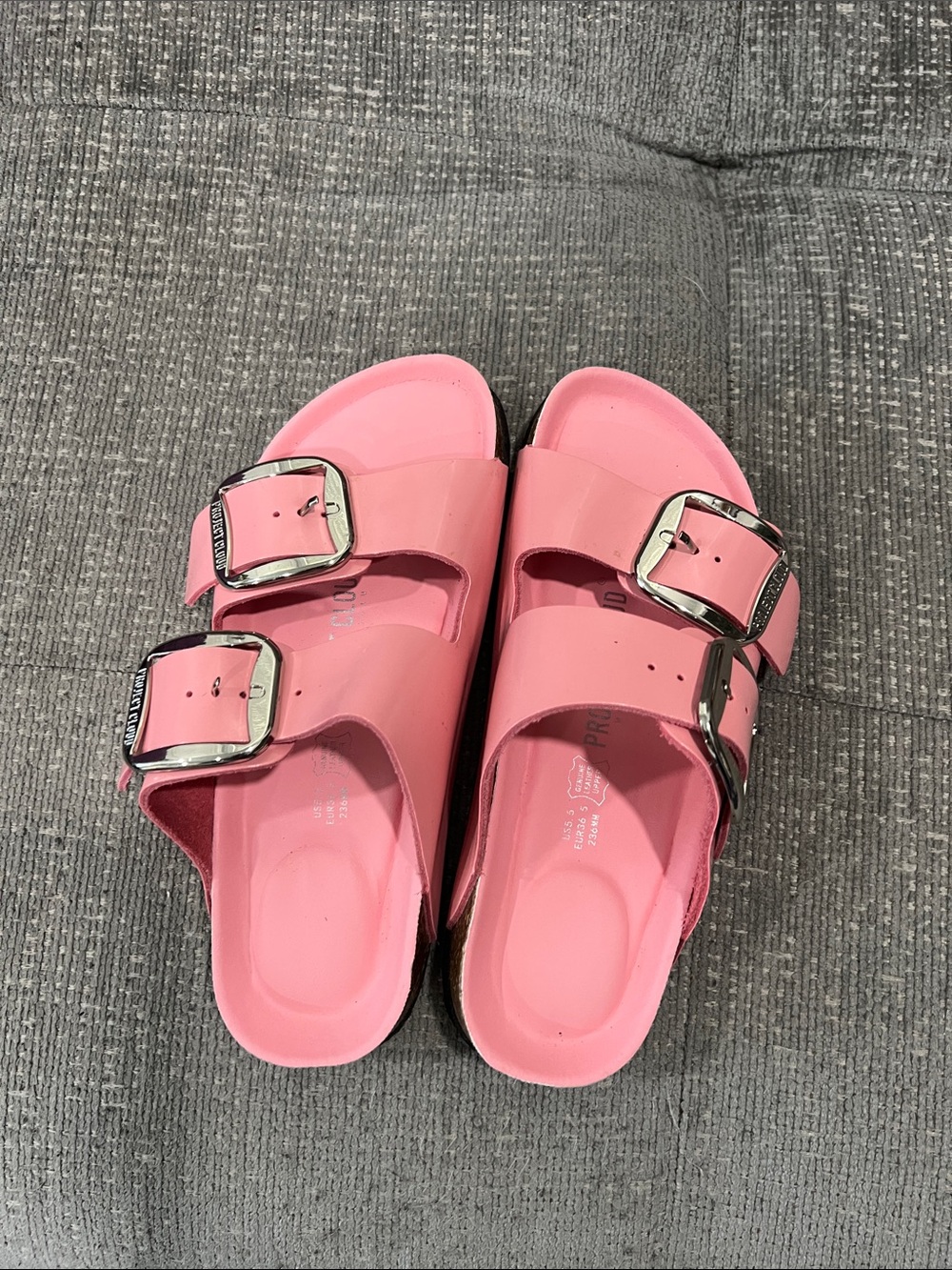 the "Santorini" Genuine Leather Memory Foam Footbed Sandals by project cloud #6